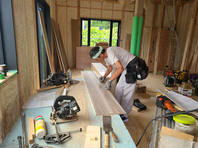ノリアホーム 大工作業