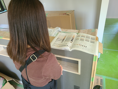 ノリアホーム カーテン打合せ