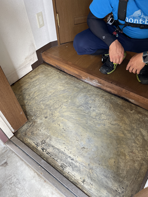 ノリアホーム 玄関土間工事