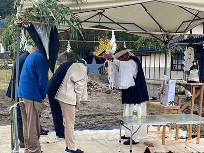 ノリアホーム　中野市新築注文住宅　地鎮祭