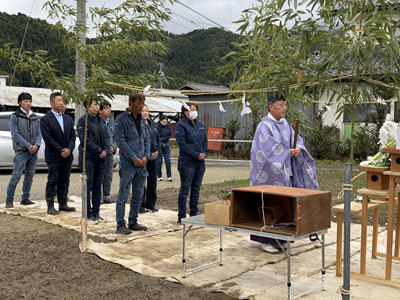 ノリアホーム　新社屋　地鎮祭