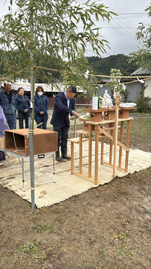 ノリアホーム 地鎮祭 新社屋建設