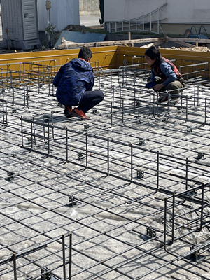 ノリアホーム 鉄筋工事 検査