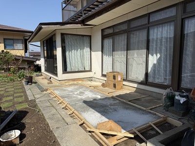 ノリアホーム　コンクリート　外構工事