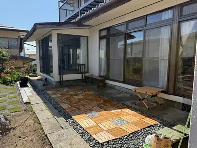 ノリアホーム 外構タイル工事