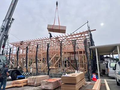 ノリアホーム 新築注文住宅 棟上げ