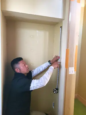 ノリアホーム　脱衣室造作打合せ