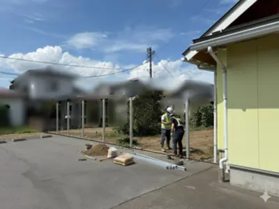 ノリアホーム　アルミフェンス設置工事