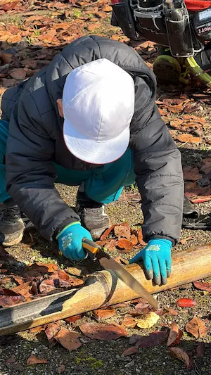 ノリアホーム　竹の遊具