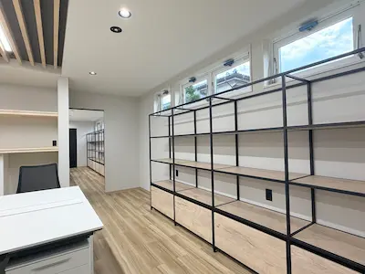 ノリアホーム 棚収納 新社屋