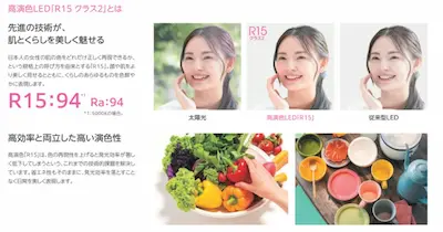 高演色照明の説明をしたオーデリックの画像