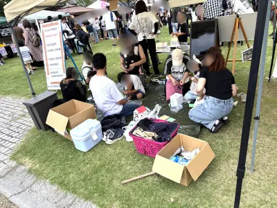 たくさんの人たちでにぎわうノリアホームのワークショップ