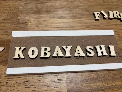 ノリアホームのイベントで使うプレートの試作品