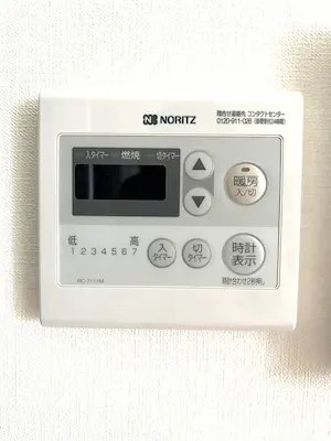 ノーリツ温水ルームヒーターのリモコン